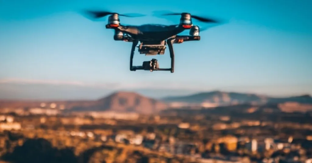 can you fly a drone over a police station